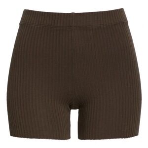 NWOT Cotton Citizen Ibiza Ribbed Bike Shorts -
Espresso Brown (XS)
